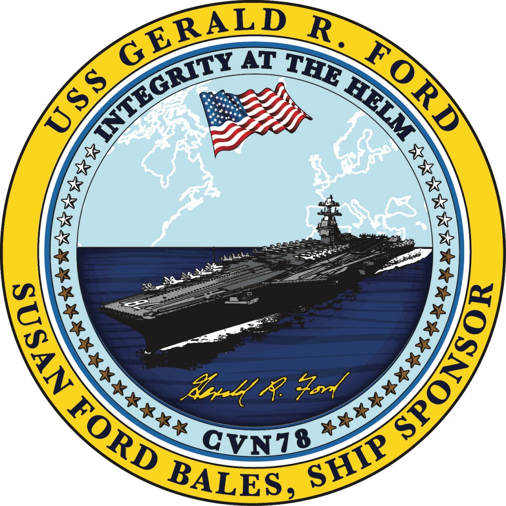 NEW USS Gerald R Ford Sponsor Seal (as of 11-15-15)