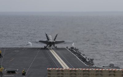 USS Gerald R. Ford first fixed-wing aircraft recovery and launch