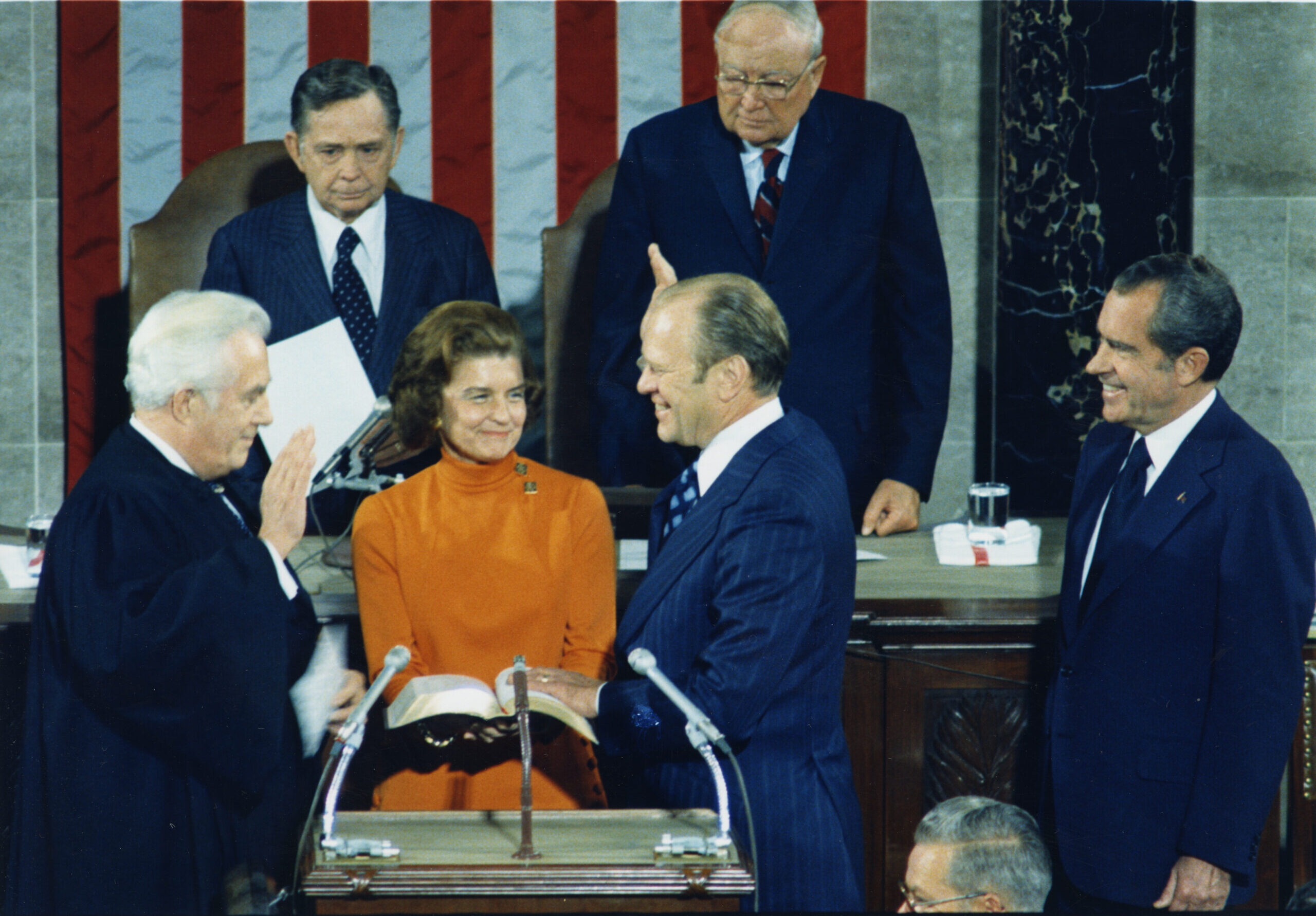 President Ford being sworn in as Vice President